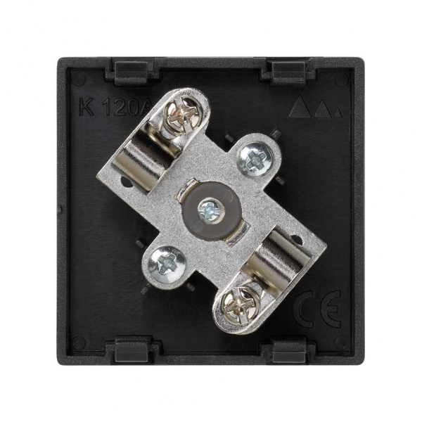 Simon Connect Графит Плата с TV разъёмом, папа , под винт, 45х45мм Simon Connect Графит Плата с TV разъёмом, папа , под винт, 45х45мм