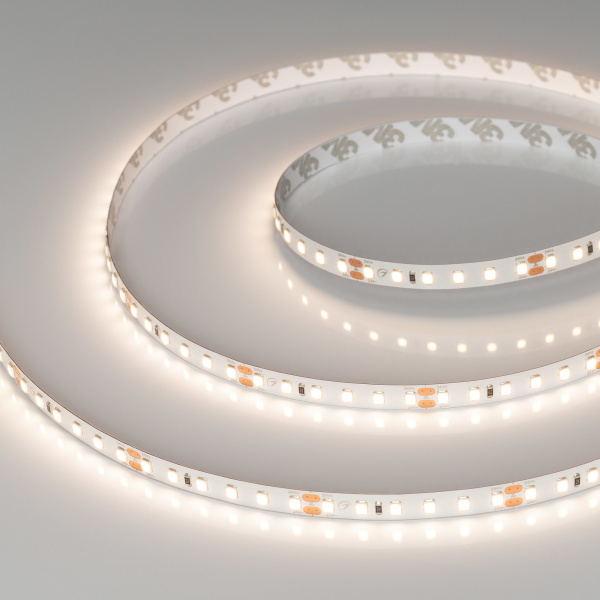 Arlight Лента RT-A120-8mm 24V Warm3500 CRI98 (14.4 W/m, IP20, 2835, 5m) (Открытый)