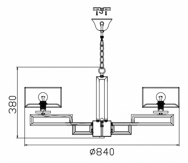 Люстра Maytoni Neoclassic MOD906-08-N Maytoni Megapolis