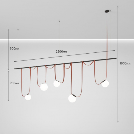 Комплект ременной трековой системы Belty на штанге Rod