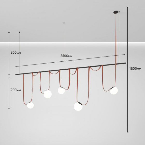 Комплект ременной трековой системы Belty на штанге Rod