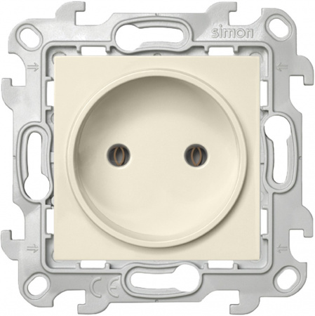 Simon 24 Слоновая кость Розетка 2К без защитных шторок