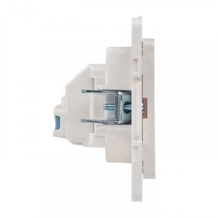 EKF PROxima Стокгольм Белый Розетка б/з, со шторками, 10 А