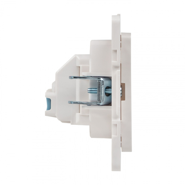 EKF PROxima Стокгольм Белый Розетка б/з, со шторками, 10 А