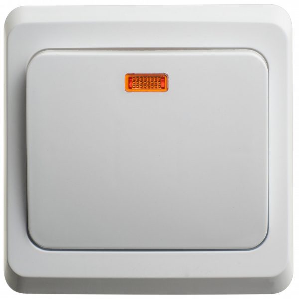 SE Этюд Бел Переключатель 1-клавишный с подсветкой