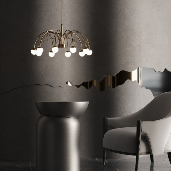 Подвесной светодиодный светильник 90030/10 LED золото Eurosvet Ragno