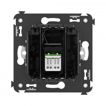 DKC Avanti Черный квадрат Компьютерная розетка RJ-45 один  категория  6А