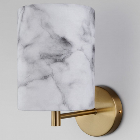 Настенный светильник с тканевым абажуром 60174/1 латунь Eurosvet Brume