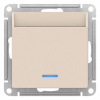 SE AtlasDesign Беж Переключатель карточный с задержкой времени, механизм
