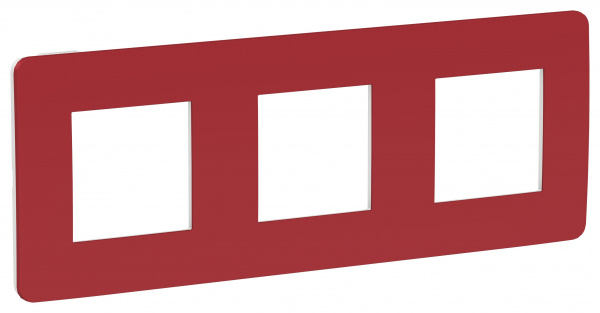 SE Unica Studio Красная/Белая Рамка 3-ная