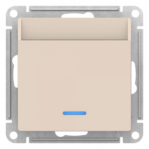 SE AtlasDesign Беж Переключатель карточный с задержкой времени, механизм