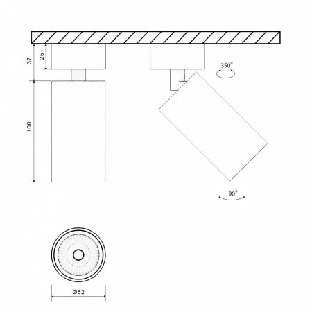 Основание для светильника SWG Mini-VL-M3-WH 004864