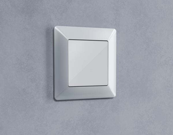 Лицевая панель ALFA (Серебро глянец) заглушка для суппорта QUANT AP4160