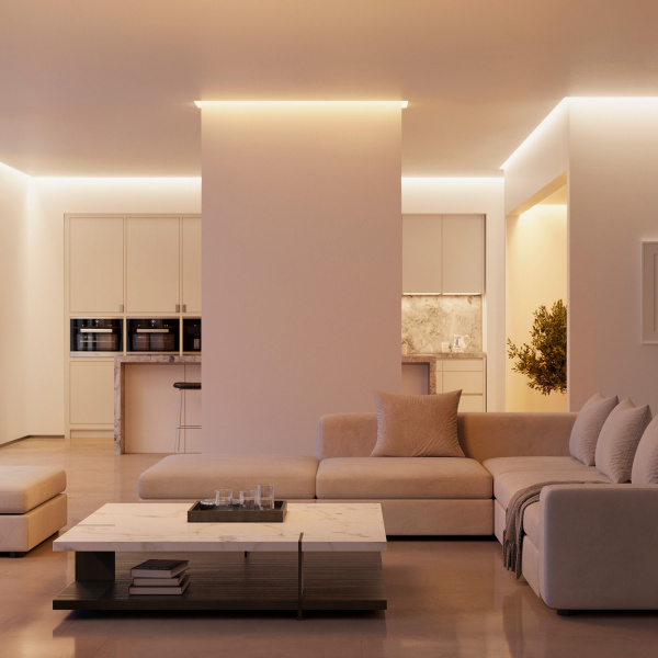 Arlight Профиль СEIL-S12-SHADOW-20-SIDE-3000 WHITE (Алюминий)