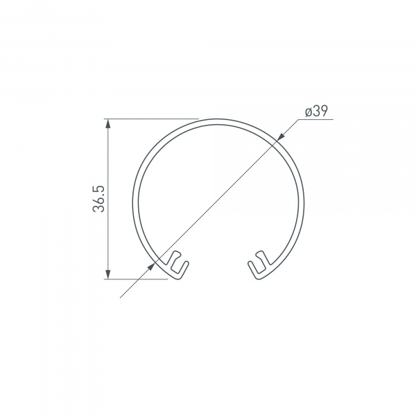 Экран ROUND-D40-2000  (Arlight, Пластик)