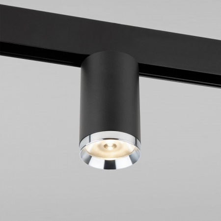 Slim Magnetic R06 Трековый светильник 10W 4200K Ringe (черный/серебро) 85506/01 Elektrostandard Slim Magnetic a061298