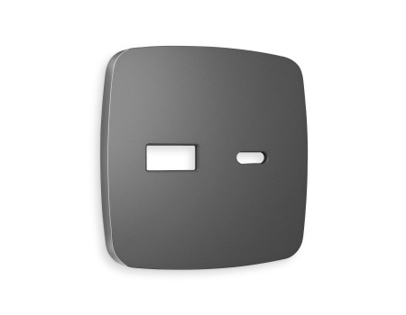 Лицевая панель OMEGA (Антрацит серый) для розетки 2USB тип A+C QUANT OP6610