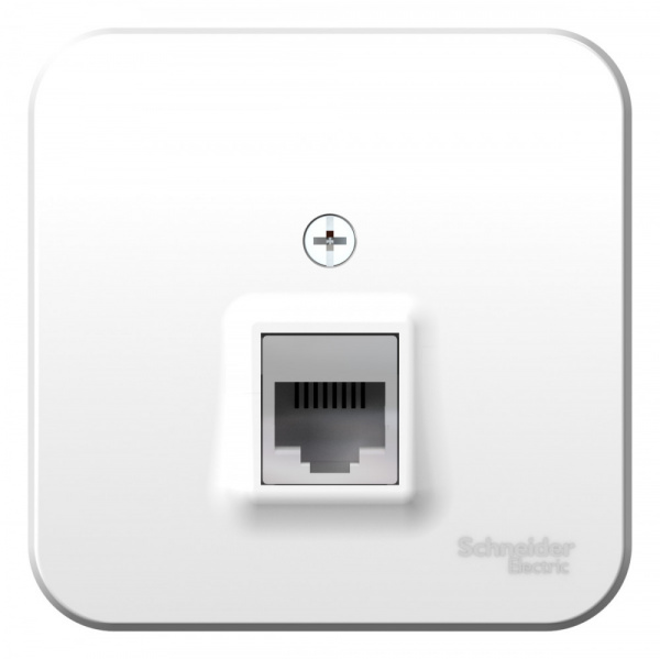 SE Blanca наруж Бел Розетка ТЛФ RJ11 изолир. пластина