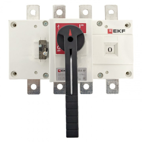EKF Рубильник-выключатель 250A 4P c рукояткой управления для прямой установки PowerSwitch
