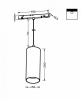 Трековый подвесной светильник TR041-2-12W3K-B Maytoni Focus LED