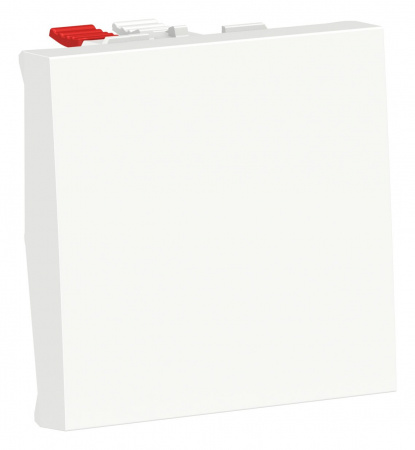 SE Unica Modular Бел Выключатель 1-клавишный, сх. 1, 10 AX, 250В, 2 модуля