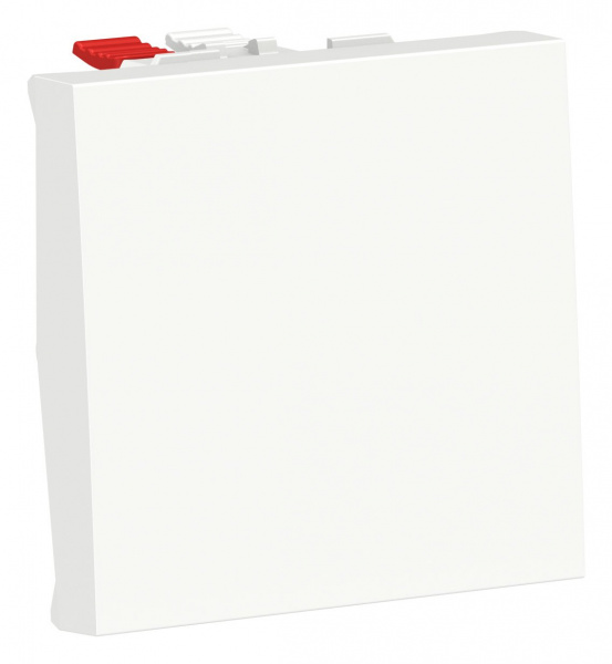 SE Unica Modular Бел Выключатель 1-клавишный, сх. 1, 10 AX, 250В, 2 модуля