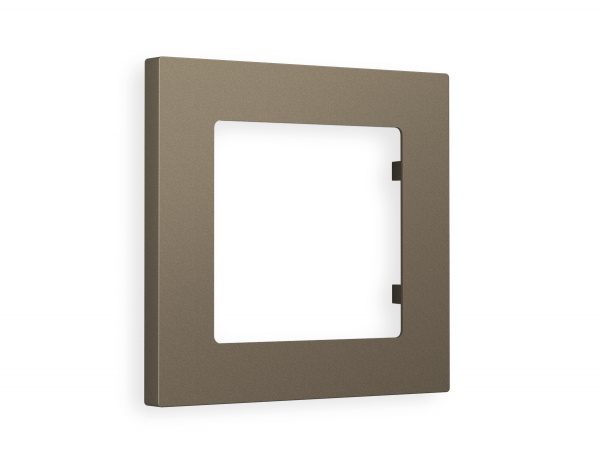 Рамка ALFA Techno (Темная бронза матовый) 1-ая AF220631