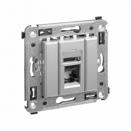 DKC Avanti Закаленная сталь Компьютерная розетка RJ-45 один  категория  6