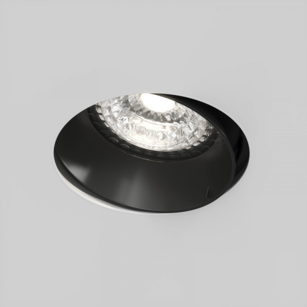 DK3055-BK Встраиваемый светильник, IP 20, 10 Вт, GU5.3, LED, черный, пластик