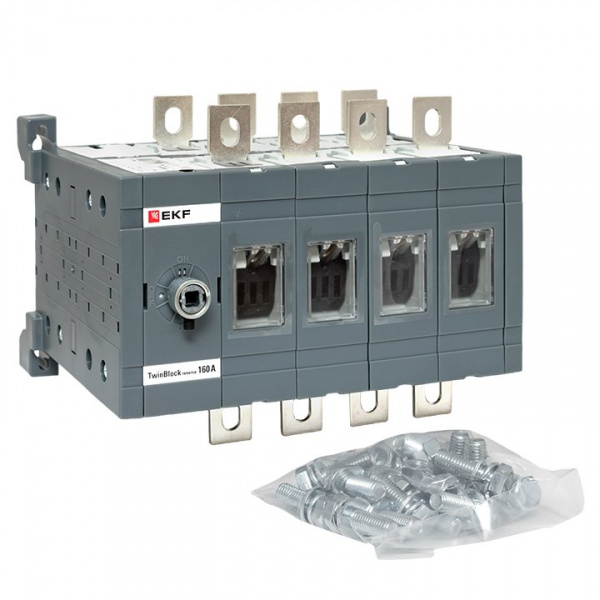 EKF Рубильник 160A 4P реверсивный без рукоятки управления TwinBlock