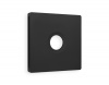 Лицевая панель ALFA (Черный матовый) для TV розетки QUANT AP8130