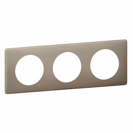 Legrand Celiane2 Перкаль Грэй Рамка 3-ая (2+2+2 мод)