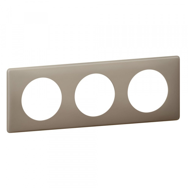 Legrand Celiane2 Перкаль Грэй Рамка 3-ая (2+2+2 мод)