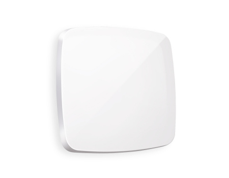 Лицевая панель OMEGA (Белый глянец) для 1-клавишных выключателей QUANT OP1010