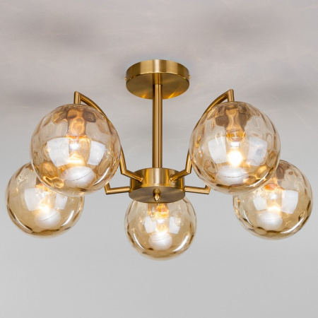 Потолочная люстра с плафонами 30178/5 латунь Eurosvet Eden