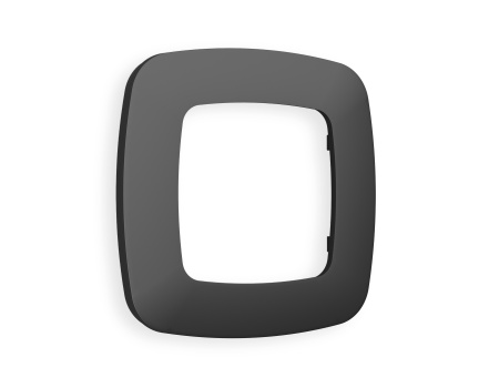 Рамка OMEGA Ecta (Графит Мягкое касание) 1-ая OF140801