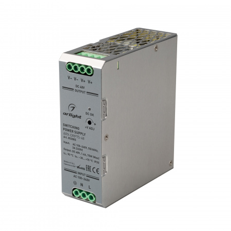 Arlight Блок питания ARV-DRP75-48 (48V, 1.6A, 75W) (IP20 Металл, 5 лет)