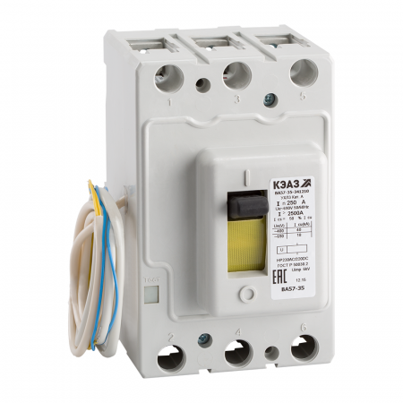 КЭАЗ Выключатель автоматический ВА57-35-341210-250А-2500-690AC-НР230AC/220DC-УХЛ3