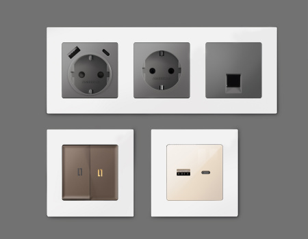 Рамка ALFA Techno (Белый матовый) 2-ая AF220122