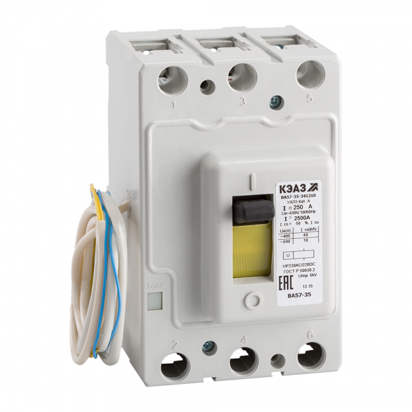 КЭАЗ Выключатель автоматический ВА57-35-341810-63А-630-690AC-НР230AC/220DC-УХЛ3