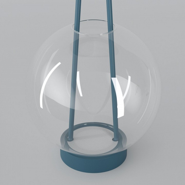 Настольный светодиодный светильник со стеклянным плафоном 80507/1 синий Eurosvet Frasco