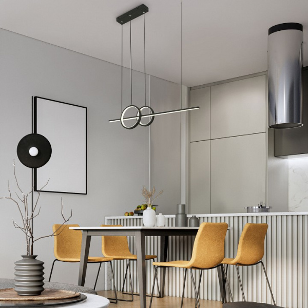 Подвесной светильник 90265/1 черный Eurosvet Twin