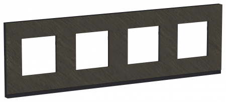 SE Unica Pure Камень/Антрацит Рамка 3-ная горизонтальная