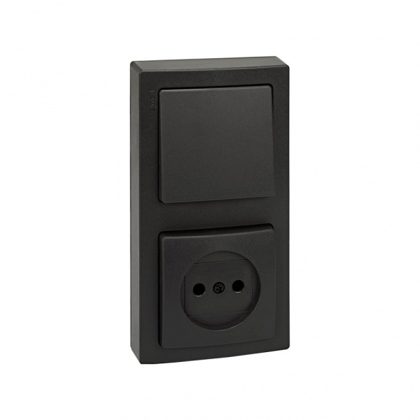 Simon 73 loft Графит Рамка 2-ая вертикальная 75х146 мм