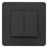 SE Blanca внутр Антрацит Выключатель 2-клавишный, 10А, 250B
