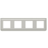 Legrand Mosaiс Рамка - Программа Mosaic - 4Х2 модуля - алюминий