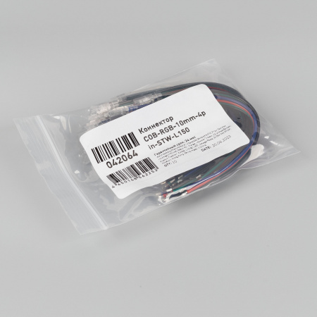 Arlight Коннектор COB-RGB-10mm-4pin-STW-L150 (Лента-Провод)