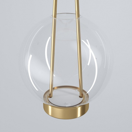 Подвесной светодиодный светильник со стеклянным плафоном 50267/1 LED латунь Eurosvet Frasco