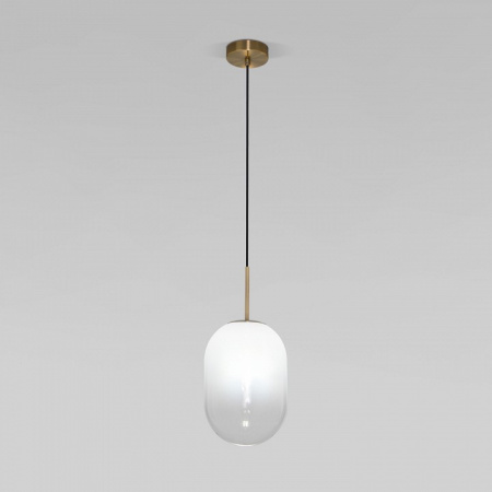 Подвесной светильник со стеклянным плафоном 60161/1 латунь Eurosvet Loona