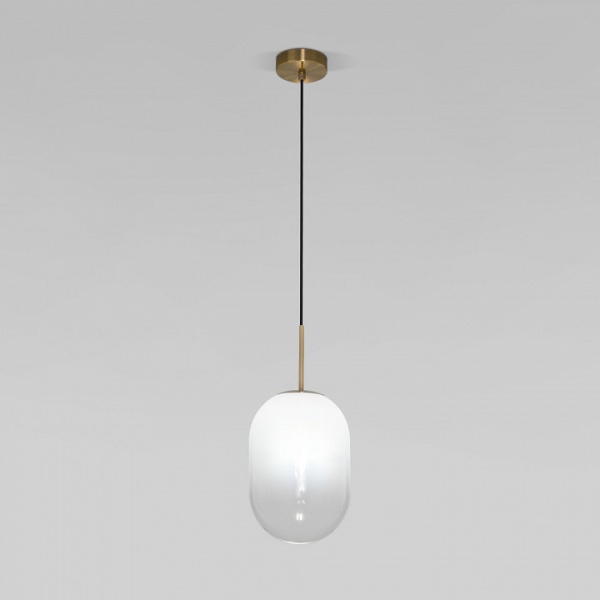 Подвесной светильник со стеклянным плафоном 60161/1 латунь Eurosvet Loona